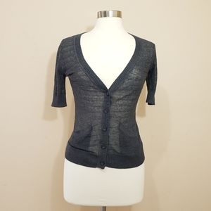 MOSSIMO Short Sleeve Button Up Sweater NWT